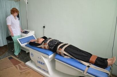 trakcija kralježnice za torakalnu osteohondrozu